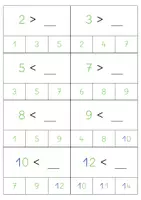 Aperçu - Apprentissages en autonomie - Cartes à pince - Inférieur / Supérieur - Page 3