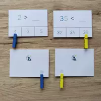 Aperçu - Apprentissages en autonomie - Cartes à pince - Inférieur / Supérieur - Page 2