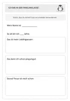 Vorschau - Arbeitsblätter - Pinguin Steckbrief (zum Schulstart) - Kennenlernen - Seite 3