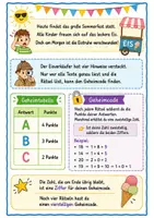 Vorschau - Arbeitsblätter - Escape Room Sommer – Spielerisches Leseverständnis - Seite 1