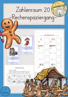 Vorschau - Arbeitsblätter - Rechenspaziergang Weihnachten Materialpaket - Seite 1