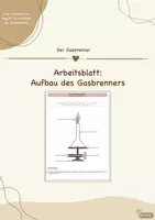 Vorschau - Arbeitsblätter - "Der Gasbrenner": Arbeitsblatt zum Aufbau - Deckblatt