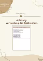 Vorschau - Stundenentwürfe - "Der Gasbrenner" (90 min): Checkliste - Deckblatt