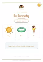 Vorschau - Arbeitsblätter - Bildergeschichte Sommer GRATIS - Schreibanlass mit 3 Niveaustufen - Seite 2