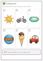 Vorschau - Arbeitsblätter - Bildergeschichte Sommer GRATIS - Schreibanlass mit 3 Niveaustufen - Seite 3