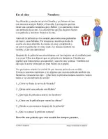 Vorschau - Text - Imperfecto vs. Pretérito Lectura: En el cine Spanische Lektüre - Deckblatt