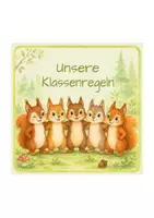 Vorschau - Poster - Eichhörnchenklasse - Aushänge für Klassenregeln - Seite 1