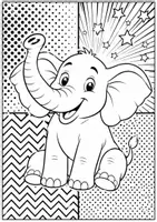 Vorschau - Arbeitsblätter - Elefant MEGABUNDLE - Wissenskartei, Lückentext, Steckbrief, Suchsel, Quizkarten, POP Art Malvorlagen - Seite 3