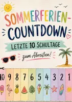 Vorschau - Arbeitsblätter - Sommerferien-Countdown - Schultage zum Abreißen - Seite 1