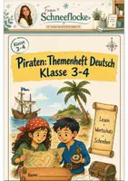 Vorschau - Arbeitsblätter - Piraten Klasse 3 -4 Lesen und Schreiben üben - Deckblatt
