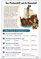 Vorschau - Arbeitsblätter - Piraten Klasse 3 -4 Lesen und Schreiben üben - Seite 3