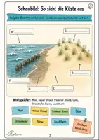 Vorschau - Arbeitsblätter - Strand, Meer und Küste Klasse 3 -4 Lesen und Verstehen - Seite 2