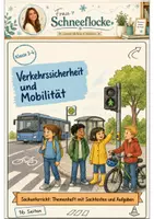 Vorschau - Arbeitsblätter - Verkehrssicherheit und Mobilität Klasse 3 -4 Schulweg und Regeln - Deckblatt