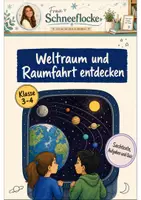 Vorschau - Arbeitsblätter - Weltraum Klasse 3 -4 Texte und Quiz - Deckblatt
