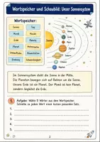 Vorschau - Arbeitsblätter - Weltraum Klasse 3 -4 Texte und Quiz - Seite 1