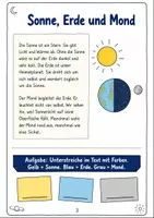 Vorschau - Arbeitsblätter - Weltraum Klasse 3 -4 Texte und Quiz - Seite 2