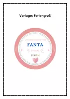 Vorschau - Anderer Materialtyp - Vorlage: Feriengruß - Deckblatt
