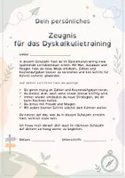 Vorschau - Anderer Materialtyp - Besonderes Zeugnis - Dyskalkulietraining - Seite 2