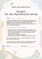 Vorschau - Anderer Materialtyp - Besonderes Zeugnis - Dyskalkulietraining - Seite 3