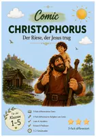 Vorschau - Arbeitsblätter - Christophorus - Der Riese, der Jesus trug | Comic & Aufgaben | 3-fach differenziert | Förderschule, Grundschule & Sekundarstufe I | Klasse 1–5 - Deckblatt
