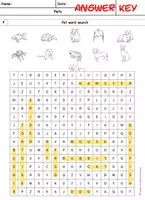 Vorschau - Arbeitsblätter - Pets word search - Seite 3