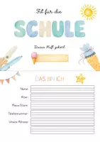 Vorschau - Arbeitsblätter - Vorschulheft Vorbereitung Klasse 1 Mathe & Deutsch / Ferienheft - Seite 1
