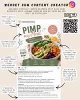 Vorschau - Arbeitsblätter - Anleitung - Post zu veganen/vegetarischen Rezepten - Deckblatt