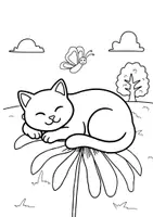 Vorschau - Arbeitsblätter - Katzenmalbuch - Seite 3