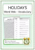 Vorschau - Arbeitsblätter - WORD WEB - Sparpaket (vocabulary & definition) - Seite 1
