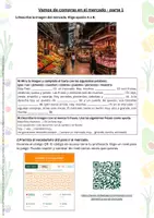Vorschau - Arbeitsblätter - Spanisch Rollenspiel: Einkaufen auf dem Markt – mit digitalem Vokabelspiel | differenziert | 1./2. Lernjahr - Seite 1
