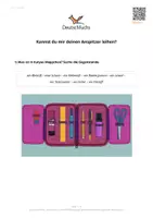 Vorschau - Arbeitsblätter - DaZ A1 – Wortschatz: Schreibwaren in der Schule (7) - Deckblatt