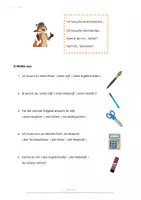 Vorschau - Arbeitsblätter - DaZ A1 – Wortschatz: Schreibwaren in der Schule (7) - Seite 2