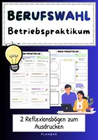 Vorschau - Arbeitsblätter - Betriebspraktikum reflektieren | Reflexionsbögen | Kl. 7–9 - Deckblatt