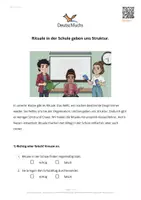 Vorschau - Arbeitsblätter - DaZ A1 – Wortschatz: Rituale in der Schule (17) - Deckblatt