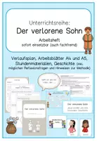 Vorschau - Stundenentwürfe - Unterrichtsreihe zum Gleichnis vom verlorenen Sohn - Deckblatt