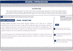 Vorschau - Stationenlernen - Reading Comprehension (Gruppenpuzzle) - Gods & Heroes of Bali / Vocabulary Sheets / Differenzierung / Übungen + Lösung - Seite 1