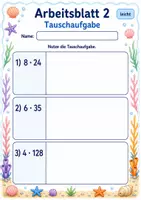Vorschau - Arbeitsblätter - Rechenwege Multiplikation | Mathematik Klasse 3 | 6 Arbeitsblätter als PDF - Seite 2