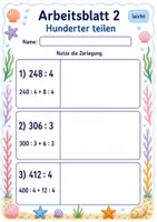 Vorschau - Arbeitsblätter - Rechenwege Division | Mathematik Klasse 3 | 6 Arbeitsblätter als PDF - Seite 2