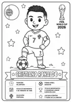 Vista previa - Juegos / Gamificación - ALBUM PARA COLOREAR JUGADORES DEL MUNDIAL - página 2
