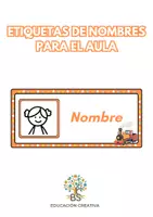 Vista previa - Decoración del aula - Etiquetas de nombres para el aula - Portada