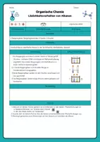 Vorschau - Arbeitsblätter - Löslichkeit von Alkanen und Wechselwirkungen - Seite 1