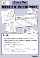 Vorschau - Stundenentwürfe - BioGames – Biologie spielerisch lernen - Deckblatt