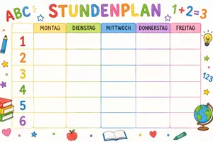 Vorschau - Poster - Stundenplan "ABC" & "123" - Deckblatt