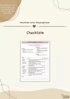 Vorschau - Merkblätter - "Herstellen einer Messingmünze" (45 min): Checkliste - Deckblatt