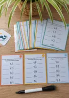 Aperçu - Apprentissages en autonomie - Cartes nombre avant / après CP 1-100 - Page 1