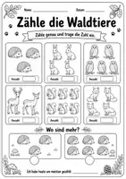 Vorschau - Arbeitsblätter - Heimische Wildtiere - Arbeitsblätter Freebie - Seite 2