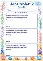 Vorschau - Arbeitsblätter - Sachaufgaben Mal Geteilt | Mathematik Klasse 3 | 6 Arbeitsblätter als PDF - Seite 2