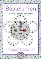 Vorschau - Unterrichtsreihen - Materialpaket Uhr und Zeit in Klasse 1 Mathe & Sachunterricht - Seite 1