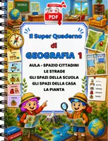 anteprima - Esercizi - SUPER QUADERNO DI GEOGRAFIA 1 - Orientamento negli spazi - Pagina 1