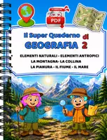 anteprima - Esercizi - SUPER QUADERNO DI GEOGRAFIA 2 - i paesaggi - Pagina di copertina